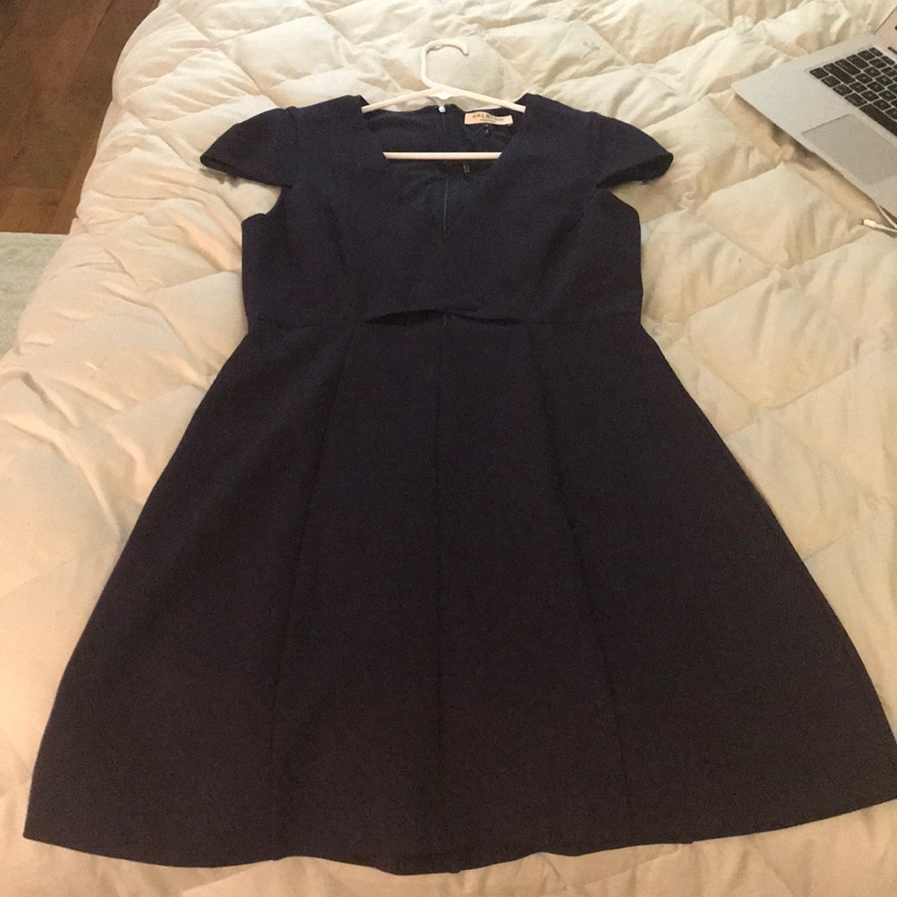 Halston Mini dress with cut out in middle